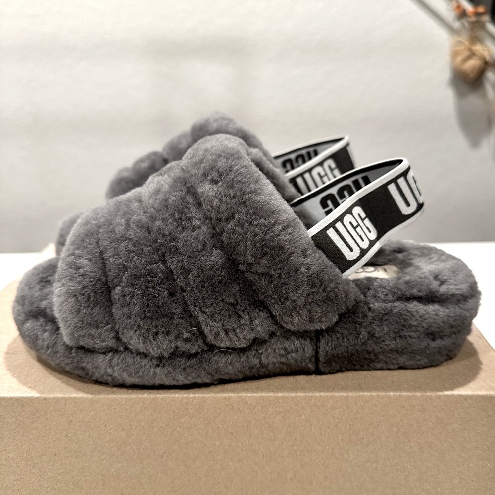 Ugg Fluff Yeah Slide- Sheepskin Slipper Sandal Platform